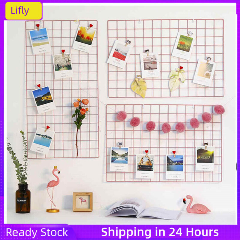 Khung Ảnh Khung Sắt Lifly 45*65Cm DIY, Kệ Treo Tường Khung Lưới Trưng Bày Đồ Nghệ Thuật Treo Tường