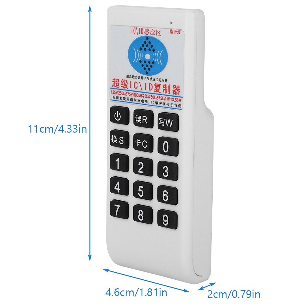 emincomme Đầu Đọc Thẻ IC/ID Cầm Tay RFID Emincomme Máy Sao Chép Thẻ Nhớ 125Khz 13.56MHZ