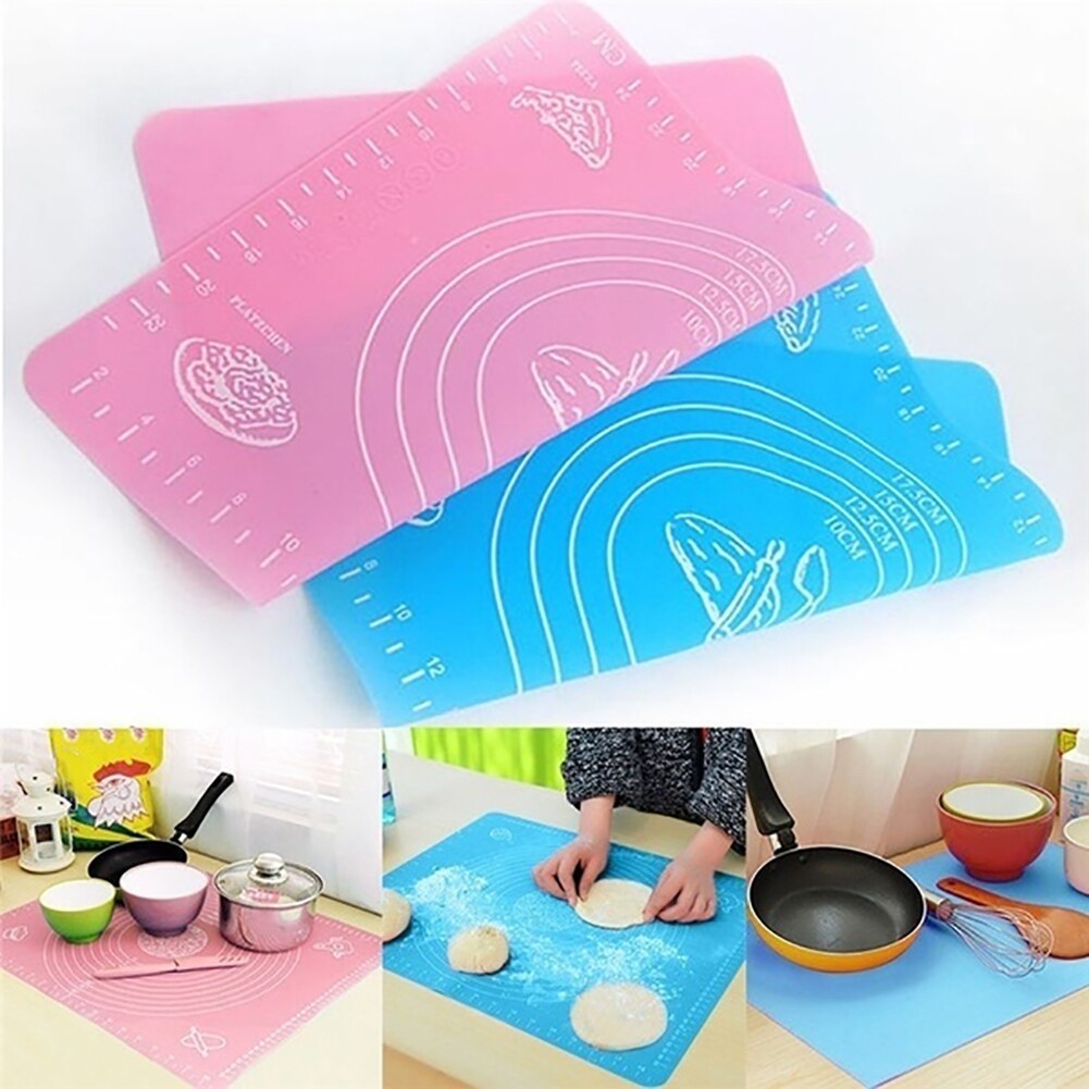 Terylin Non-stick Silicone Dough Rolling Mat Pastry Cake Baking Kitchen Cooking Tool