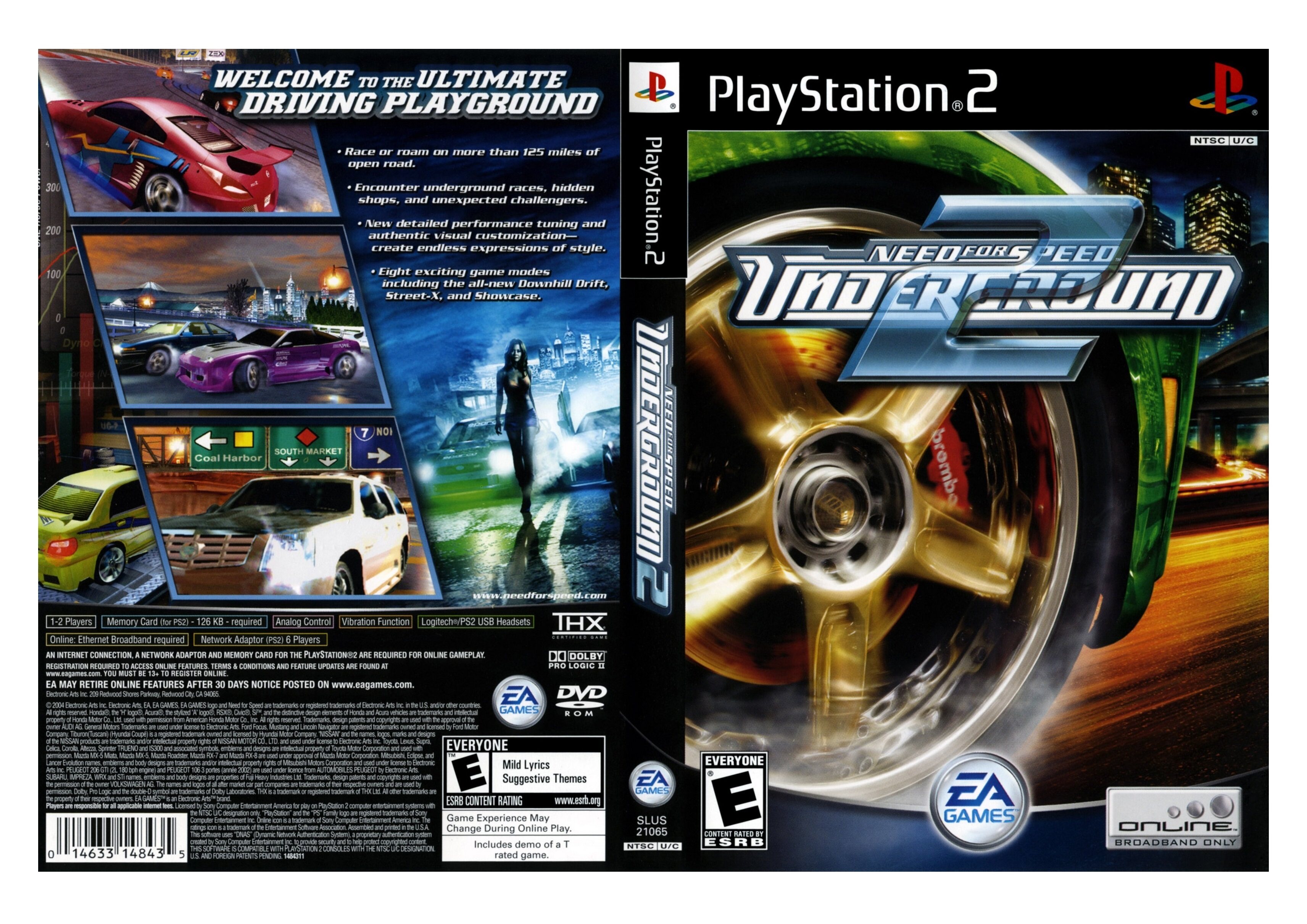 PS2 Need For Speed Underground 2 Dvd Game Lazada