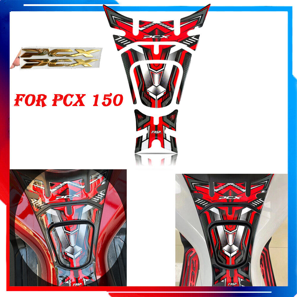 Pcx fuel tank cover sticker motorcycle fuel tank knee pad 2018-2020 pcx125 pcx150 carbon fiber car decal body protector
