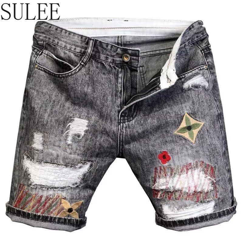 Men Designer Printed Denim Shorts Summer Pocket Big Size Casual Ripped  Distressed Holes Mens Jeans Slim Fit Mens Shorts Trousers D663 From 26,33 €  | DHgate