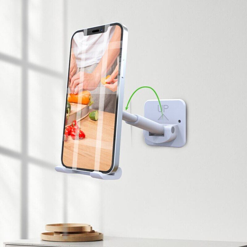 Zeallion Giá Đỡ Điện Thoại Di Động Dạng Ống Lồng Gắn Tường Giá Đỡ Điện Thoại Di Động Có Thể Điều Chỉnh Gấp Gọn Cho Gia Đình Phòng Ngủ Phòng Tắm Nhà Bếp Giá Để Đồ