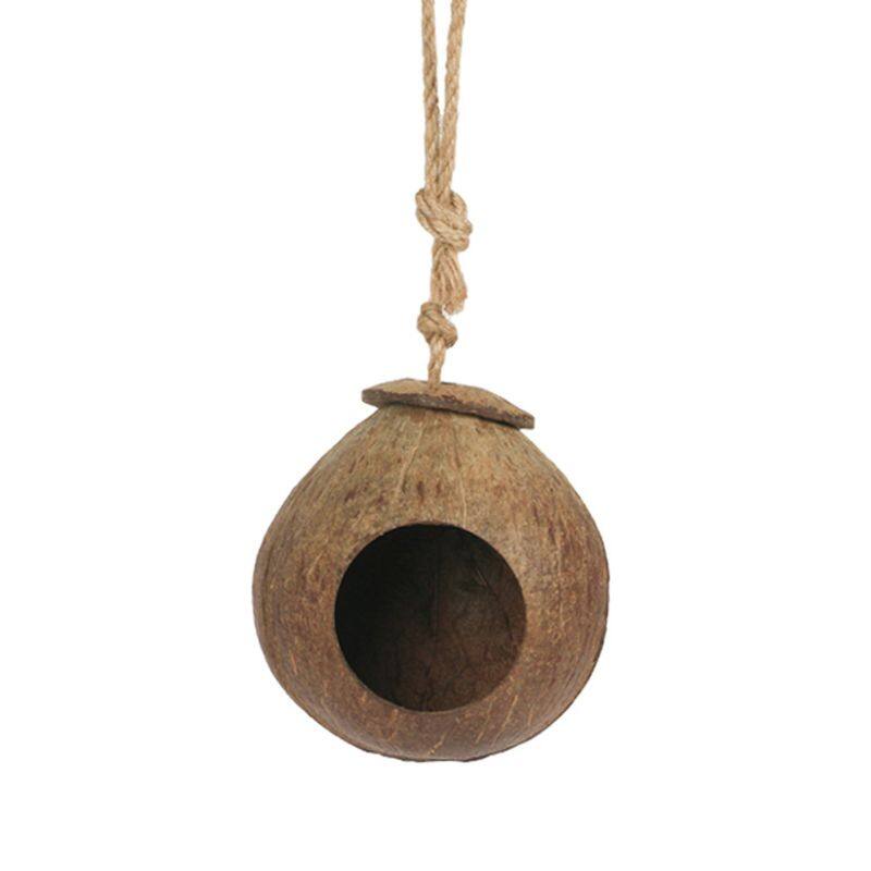 Coconut Shell Bird House Tiger Skin Pearl Bird Parrot Nest Big Bird Nest Warm Anti-bite Bird Nest