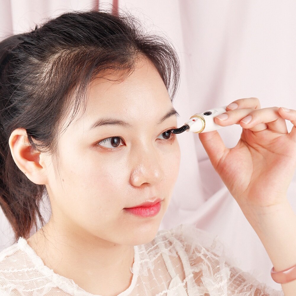 foreverlily Eyelash Curler Heating Lasting Shaping Durable Eye Beauty Makeup Tools