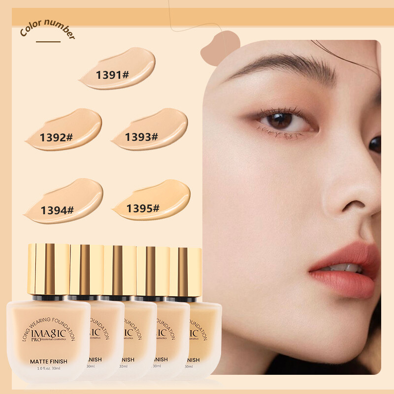 Tưởng tượng không thấm nước và mồ hôi lâu trôi trang điểm mờ kem nền dạng lỏng mặt trang điểm 30ml