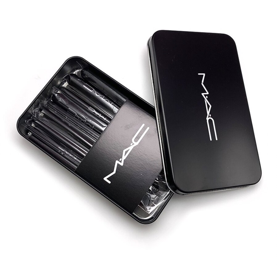 [FREESHIP❤️] BỘ CỌ TRANG ĐIỂM MAC 12 CÂY CỌ LÔNG MIN ( Kèm Hộp thiếc sang trọng )