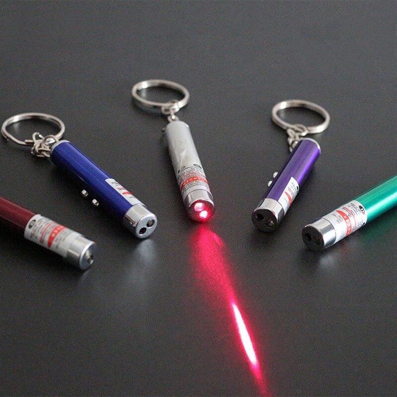 FONKEN Đèn Pin Đèn Làm Việc Mini Chống Nước Ngoài Trời Bút Đèn Pin Đỏ 2 Trong 1 Với Đèn LED Trắng, Thích Hợp Cho Phiêu Lưu/Dạy Học/Mèo Vui Nhộn