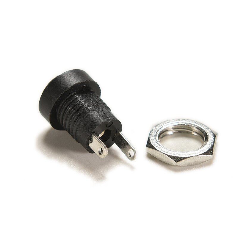Aolie 10 Chiếc Giắc Cắm Nguồn Điện Một Chiều Đầu Nối Gắn Bảng Điều Khiển 5.5X2.1Mm