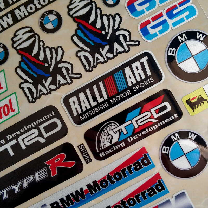 Reflective Motorcycle Stickers waterproof for BMW