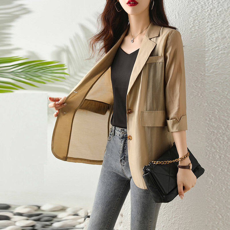 Chiffon deals blazer jacket