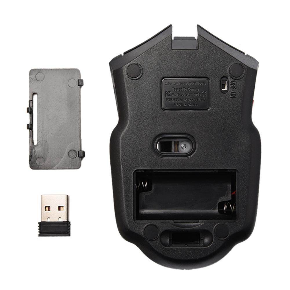 Chuột Quang Chơi Game USB 6 Nút 2.4 DPI Không Dây 2400 GHz, Cho PC Máy Tính Xách Tay