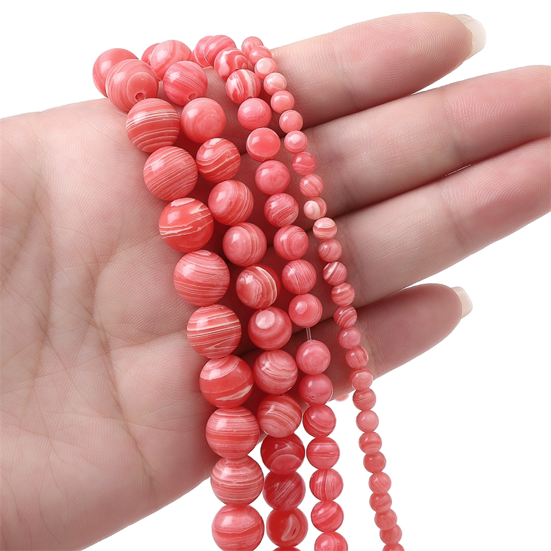 4/6/8/10mm Natural Stone Beads High Quality Stripe Agate Stone Beads for DIY Necklace Bracelet Jewelry Making 15" 38cm