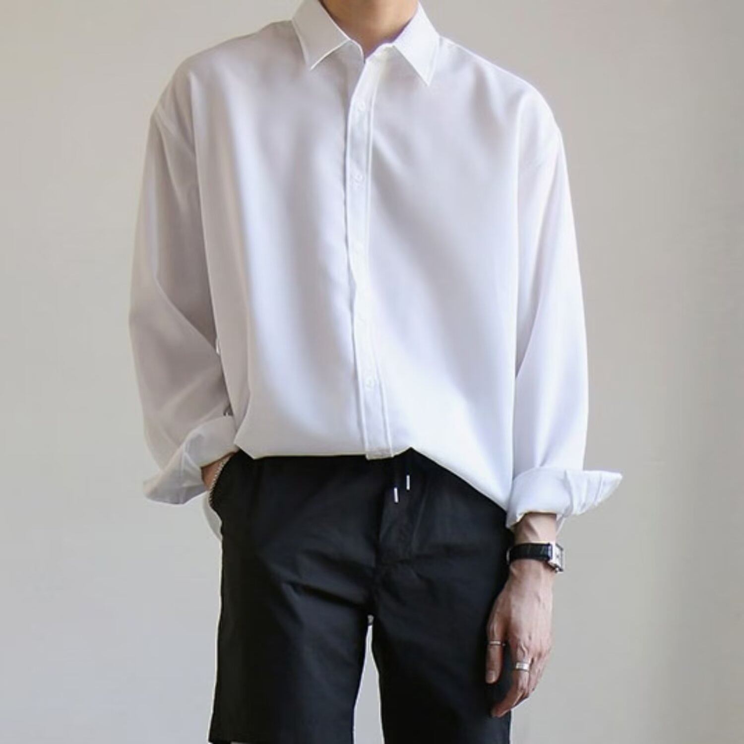 Áo sơ mi nam dài tay màu trơn C9