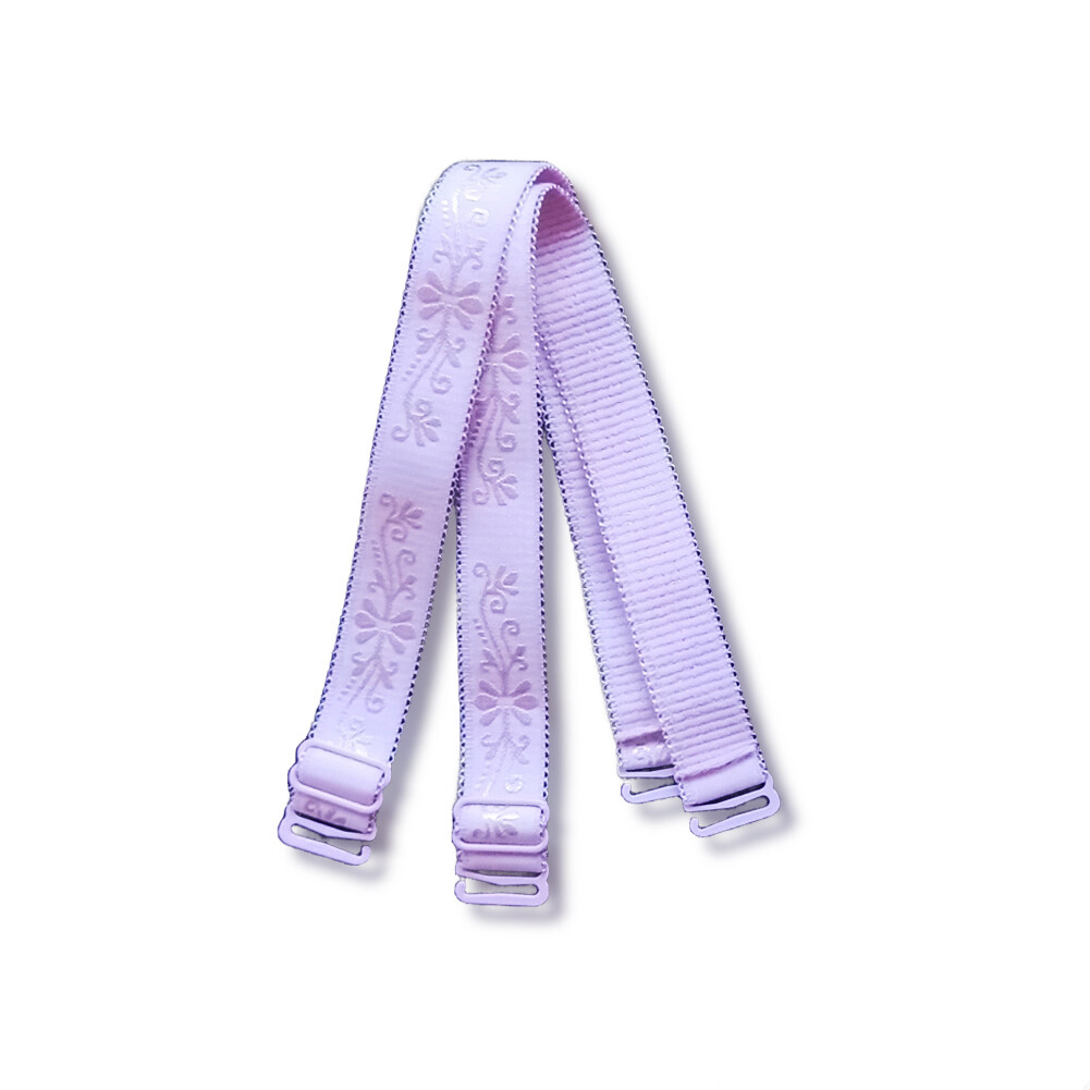 purple bra straps