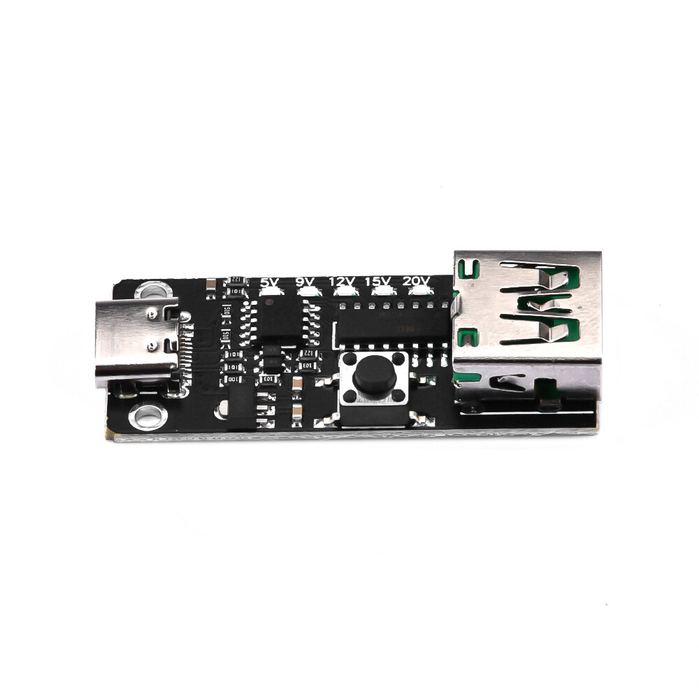 Aideepen Máy Dò Thăm Dò Kích Hoạt Sạc Nhanh USB Mồi Nhử Type-C USB-C PD2.0 3.0 Sang DC 100W MA