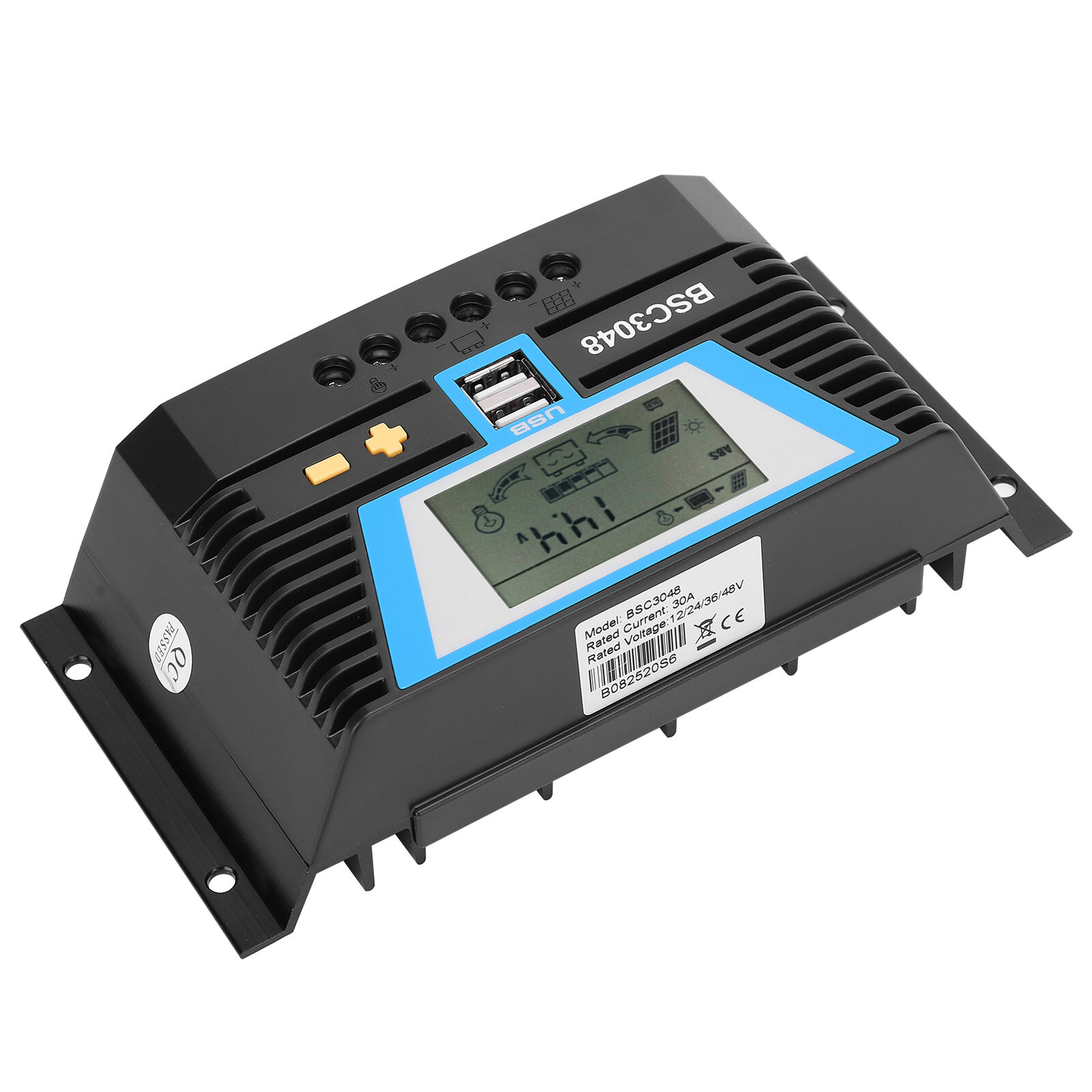 Solar Charge Controller 40A Adjustable Solar Panel Charge Controller