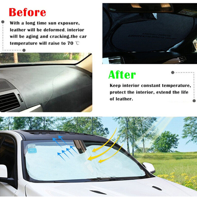 รถ UV Sunshade ด้านหน้ากระจก Sun Shade ป้องกันฟิล์มสำหรับ Volvo XC60