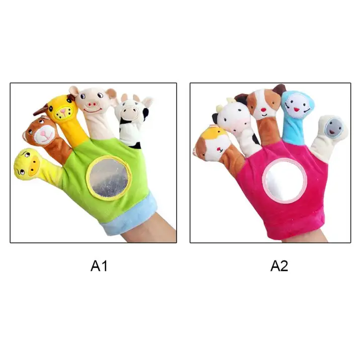 Beli 3 Gratis Ongkir Cod Kartun Hewan Jari Boneka Mewah Sarung
