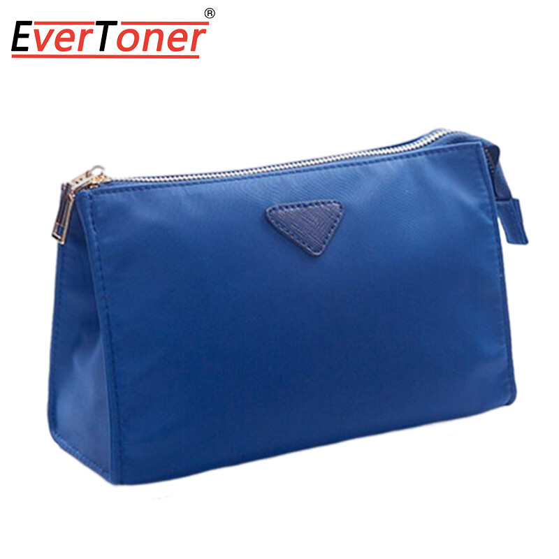 EverToner Waterproof Nylon Makeup Storage Bag Multifunction Insert Travel Women Cosmetic Bag Zipper Organizer Bags Liner