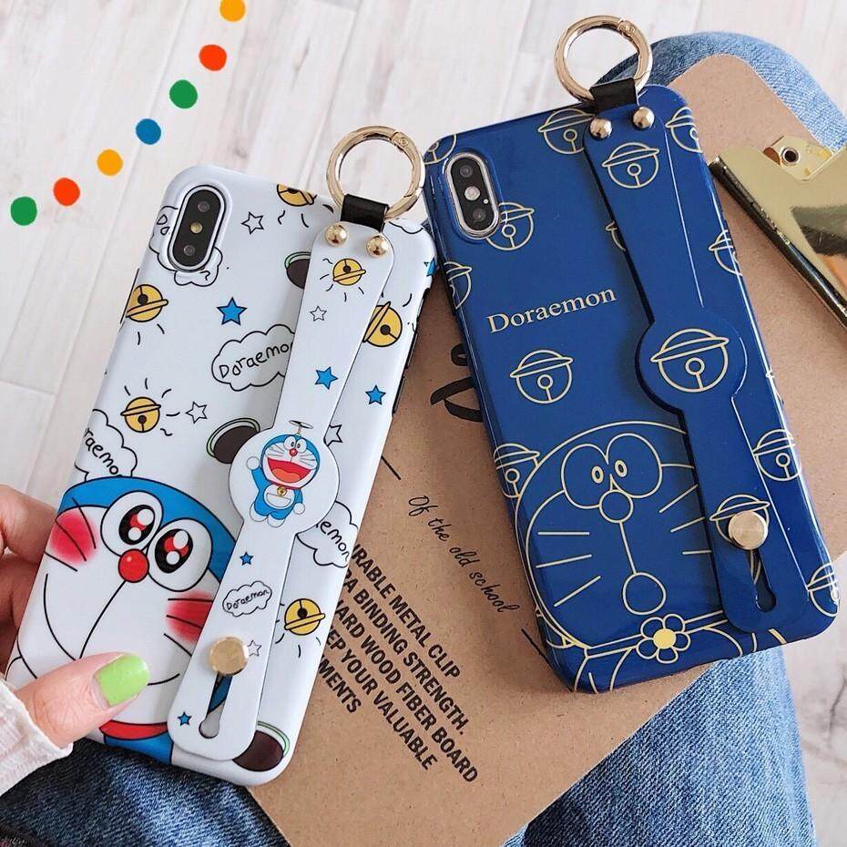 Doraemon Kartun Casing Ponsel Untuk IPhone 7 6 6S 6 Plus X XR X Max Mewah Lucu Anime Tali Pergelangan Tangan Funda Penutup Berdiri Untuk IPhone X Doraemon Kartun Casing Ponsel Untuk IPhone 7 6 6S 6 Plus X XR X Max Mewah Lucu Anime Tali Pergelangan Tangan Funda Penutup Berdiri Untuk IPhone X