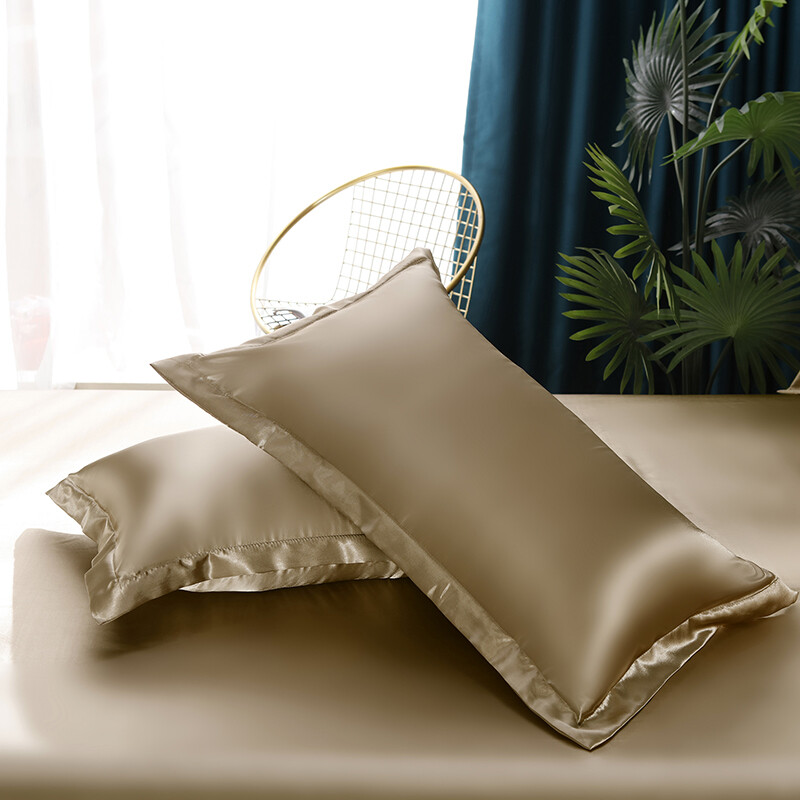 Saturn Home 29 Colour Satin Soft Silk 1 pc Piece pillowcase Solid 100% Quality Cool Feeling pillow cover 48x74cm Sarung Bantal Plain pillow Case