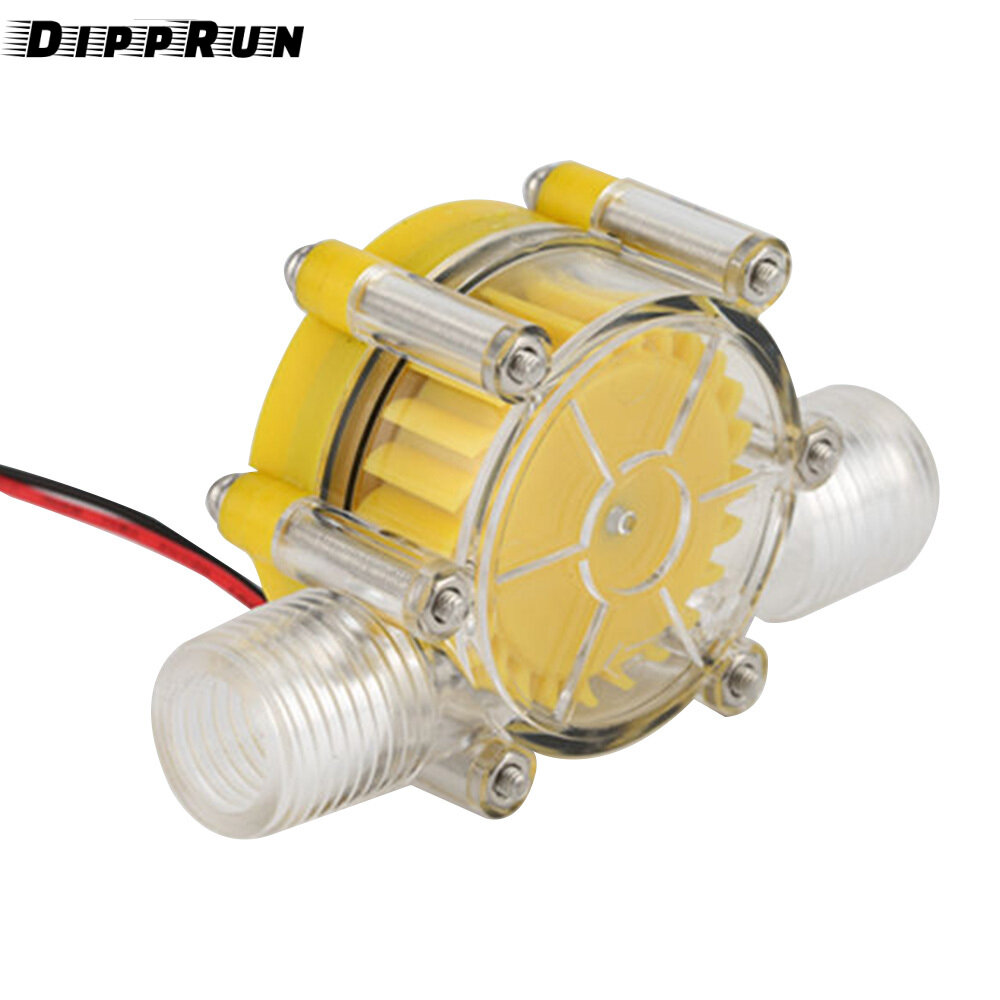 Dipprun DC 5V/12V/80V Micro Hydro Máy phát điện DC Lưu lượng nước Máy phát điện thủy điện Máy phát điện tuabin thủy điện vòi nước dòng chảy thủy lực tự làm