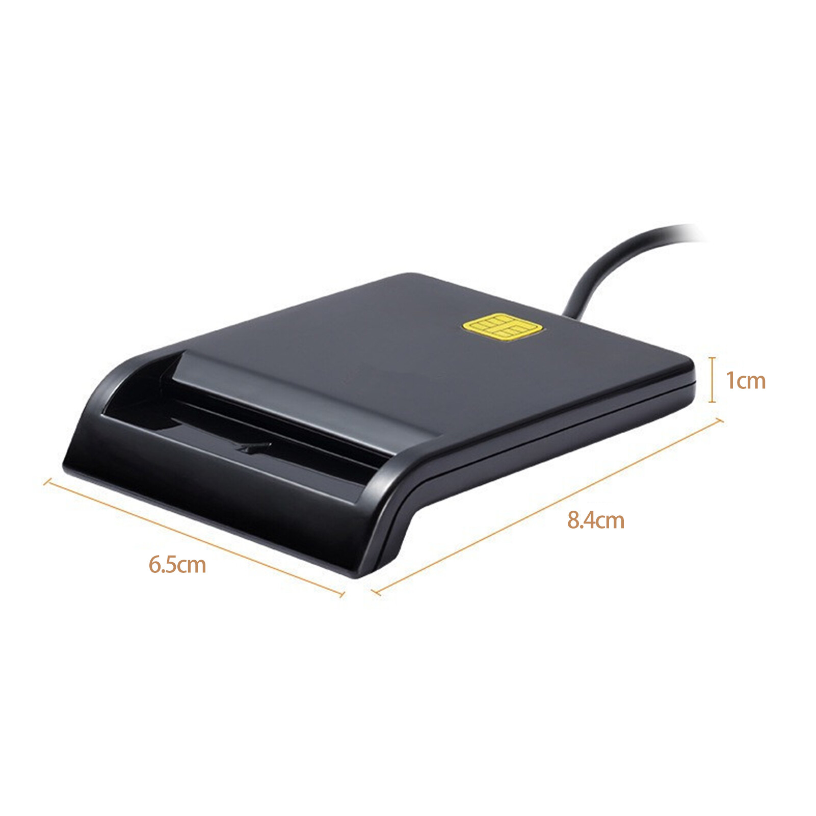 Anxinshui 1 Set Card Reader Intelligent Identification SM/C/ID/SD Card Accurate Reading with LED Light Support Touch Chip Card Operations Smart Chip Reader Office Products Smart Card Reader