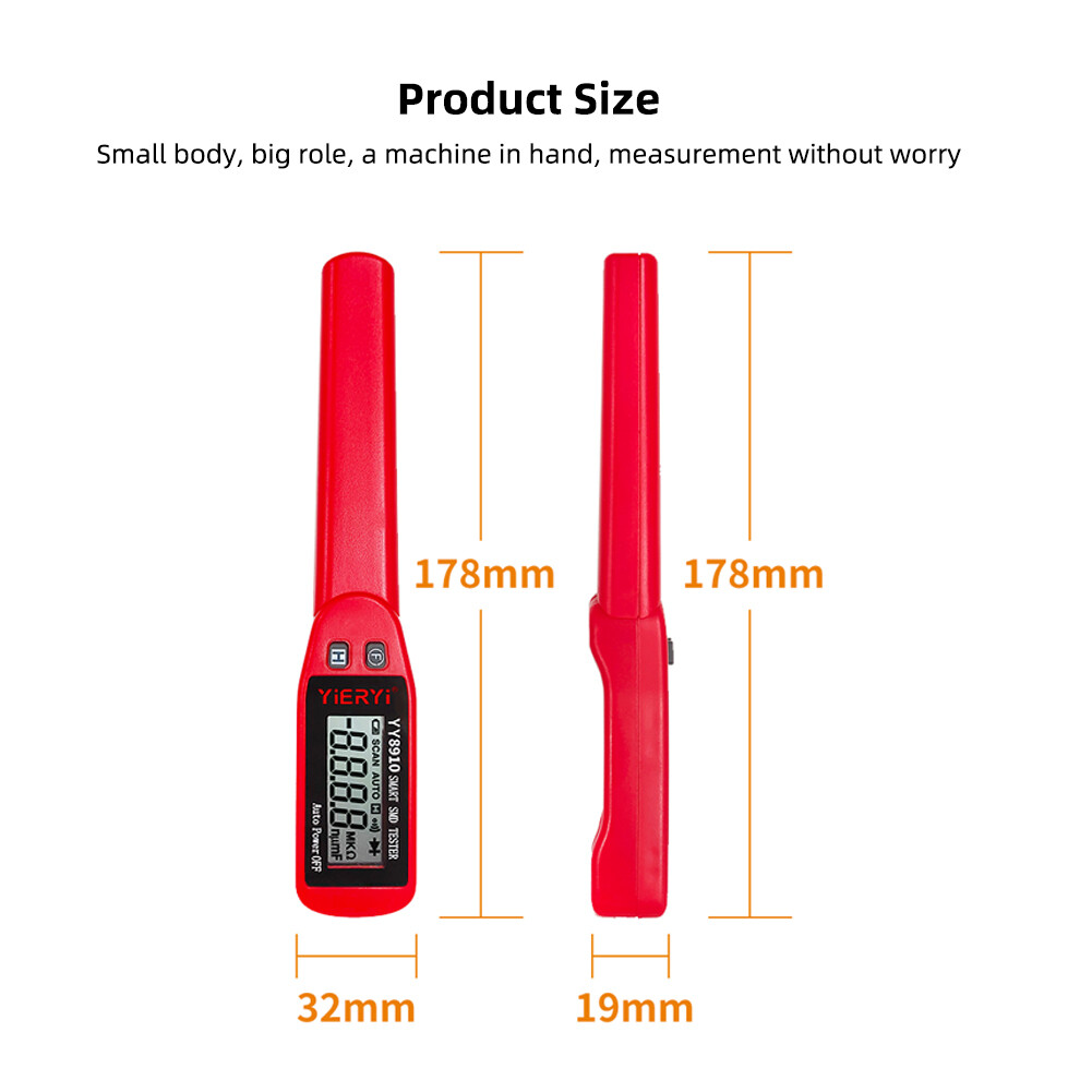 Yieryi Smart SMD Tester Electrical Multimeter Resistance Capacitance Continuity Diode Test Meter SMD Component Tester