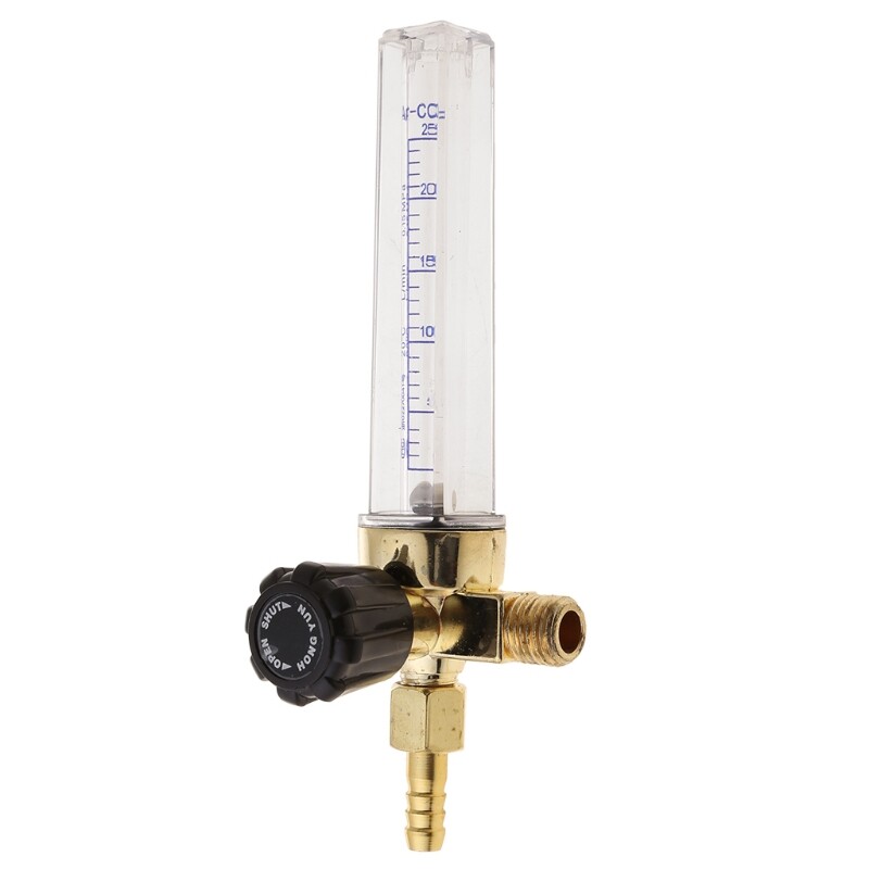1/4PT Thread 7mm Barb Argon Ar CO2 Gas Flow Meter Ar Welding Regulator 0.35 MPA