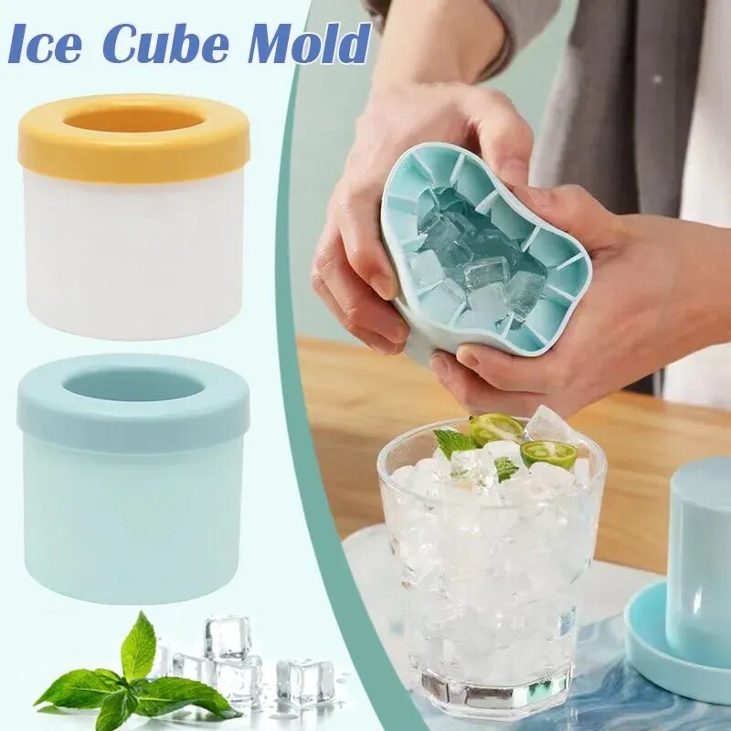 Silicone Băng xi lanh 60 Khay Đá Khuôn Sáng Tạo Máy Làm Đá nhà nhỏ mùa hè đá viên làm phụ kiện