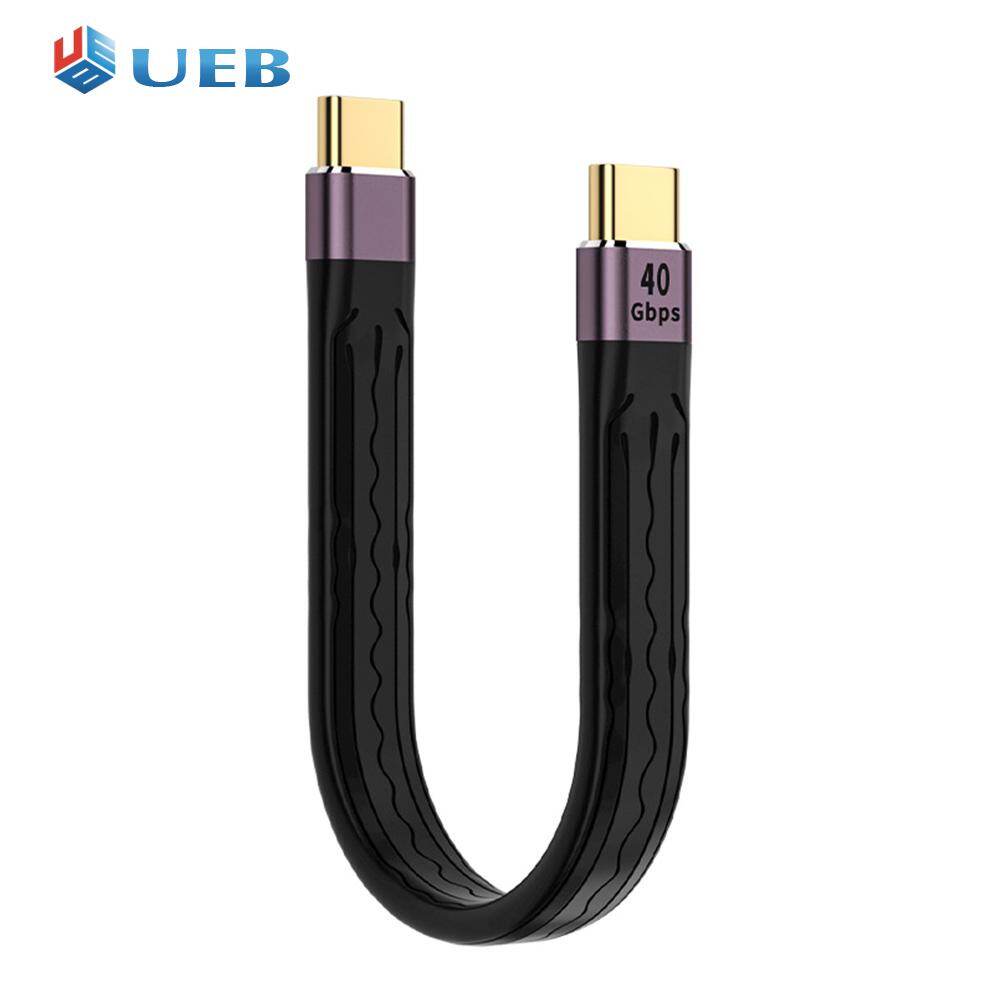 Lightweight usb 4.0 gen3 type c male/female to type c male flexible data cable 40gpbs 100w