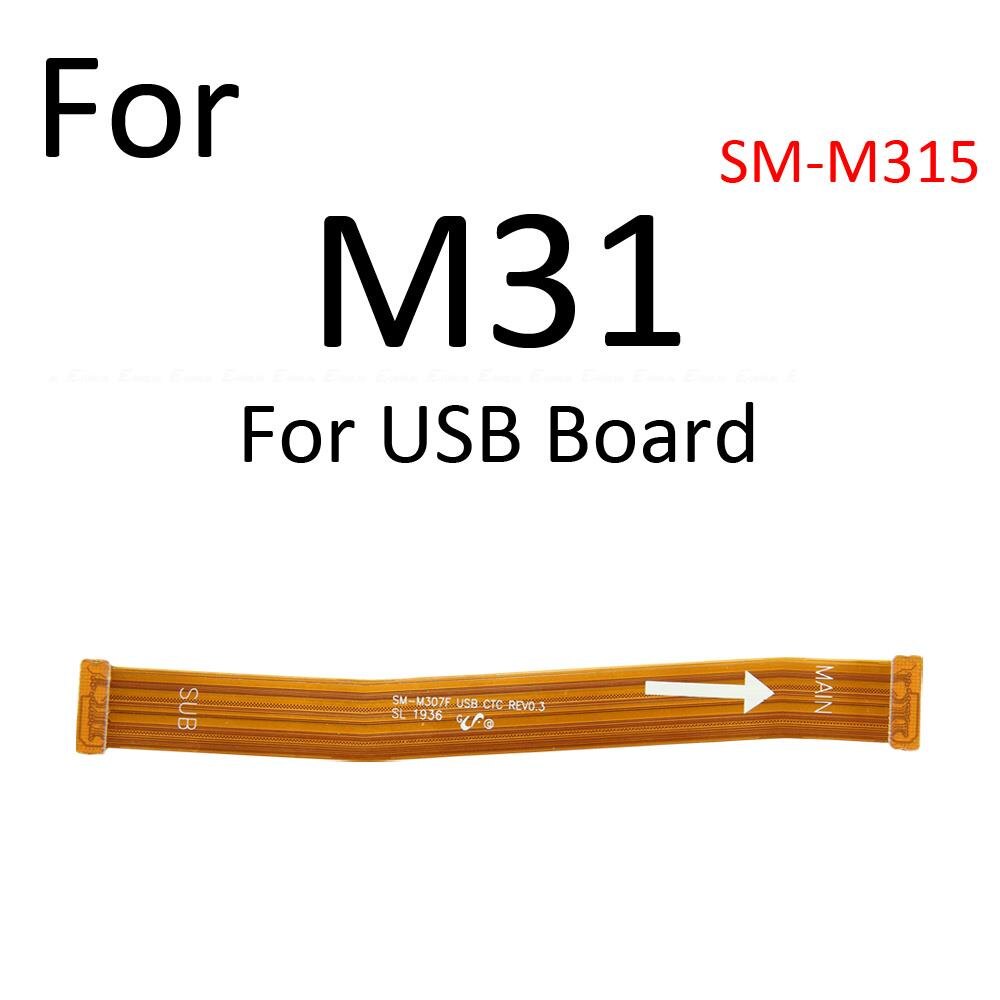 Main board motherboard lcd display connector flex cable for samsung galaxy m31 m51 m21 2020 2021 repair parts