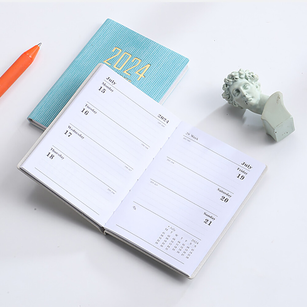 2024 Chương Trình Tổ Chức Hàng Ngày Tuần Kế Hoạch A7 túi mini Máy Tính Xách Tay 365 Ngày Notepad Nhật Ký kế hoạch hàng tháng Văn Phòng Trường Tạp Chí