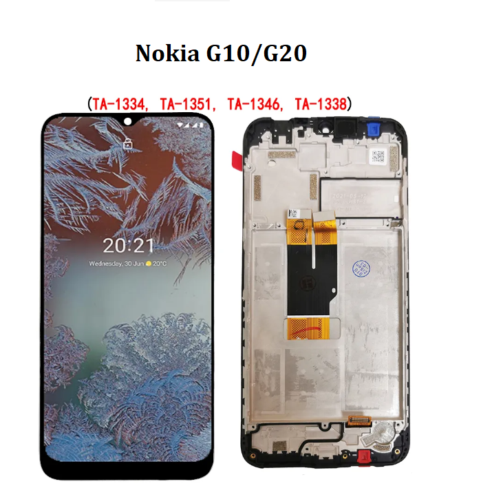 LCD gốc với khung cho Nokia G10 G20 G11 G21 cộng với G50 G60 Màn hình LCD với màn hình cảm ứng số hóa