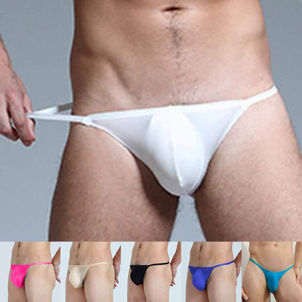Momlove Men's Jockstrap Underwear Underpants Drawing Bikini String