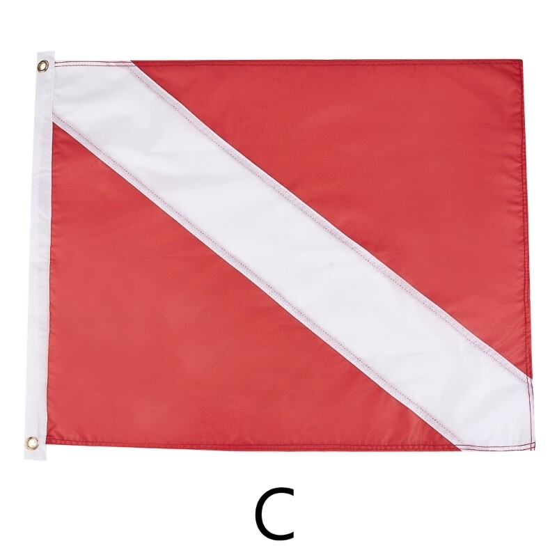 Nylon Divers Down Flags International Dive Flags Divers Down Boats Flags for Snorkeling, Diving,Under-water Activities