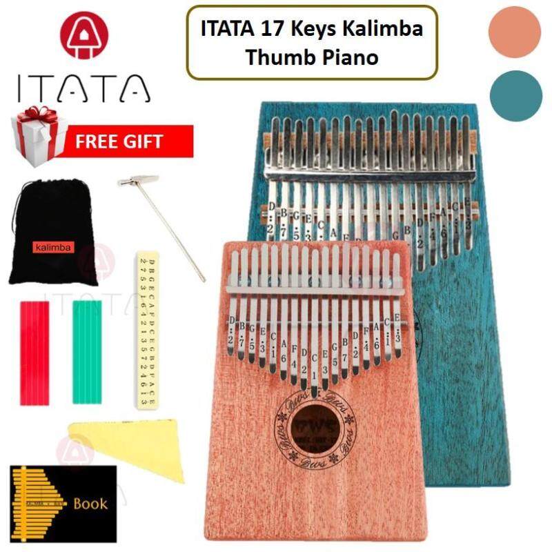 ITATA 17 Keys Kalimba Thumb Piano Finger Beginner Acoustic Portable Manual Folk Classic Keyboard Music Musical Instrument Wood Bamboo Tune Rectangle Shape Malaysia