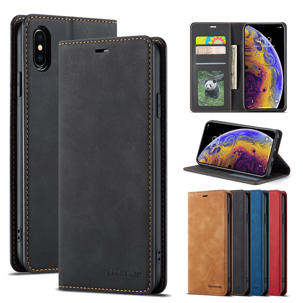 Phone Case For iPhone 11 12 13 14 15 Pro Max 14 15 Plus 5 5S SE 6 7 8 Plus X XR XS Max SE2 2020 2022 Wallet Case Magnetic Flip Leather Phone Bag Casing with Stand Card Holder Casing