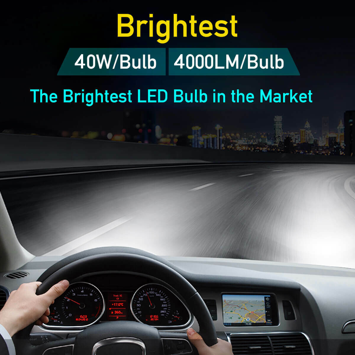 Đèn Pha LED Dành Cho Mitsubishi Attrage Năm 2013-2019 - 2 Chiếc, Bóng Đèn Pha