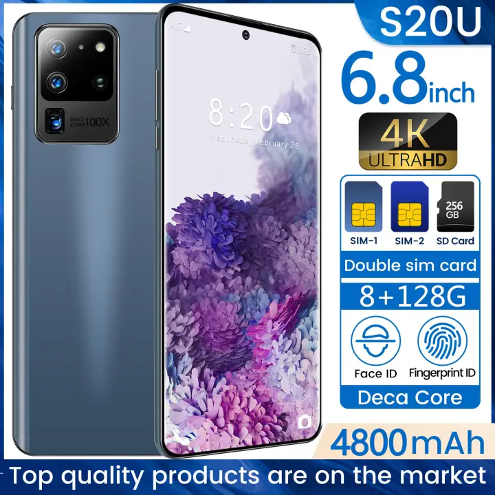 Free Shipping Huaxing S20 Ultra 4glte Smartphone 6 8 Inch 4k Resolution Super Resolutiondisplay Screen 8g Ram 128 256g Rom Front Camera 16mp Back Camera 32mp 4800mah Android 10 Dual Sim Card Support 256g Tf Cellphone