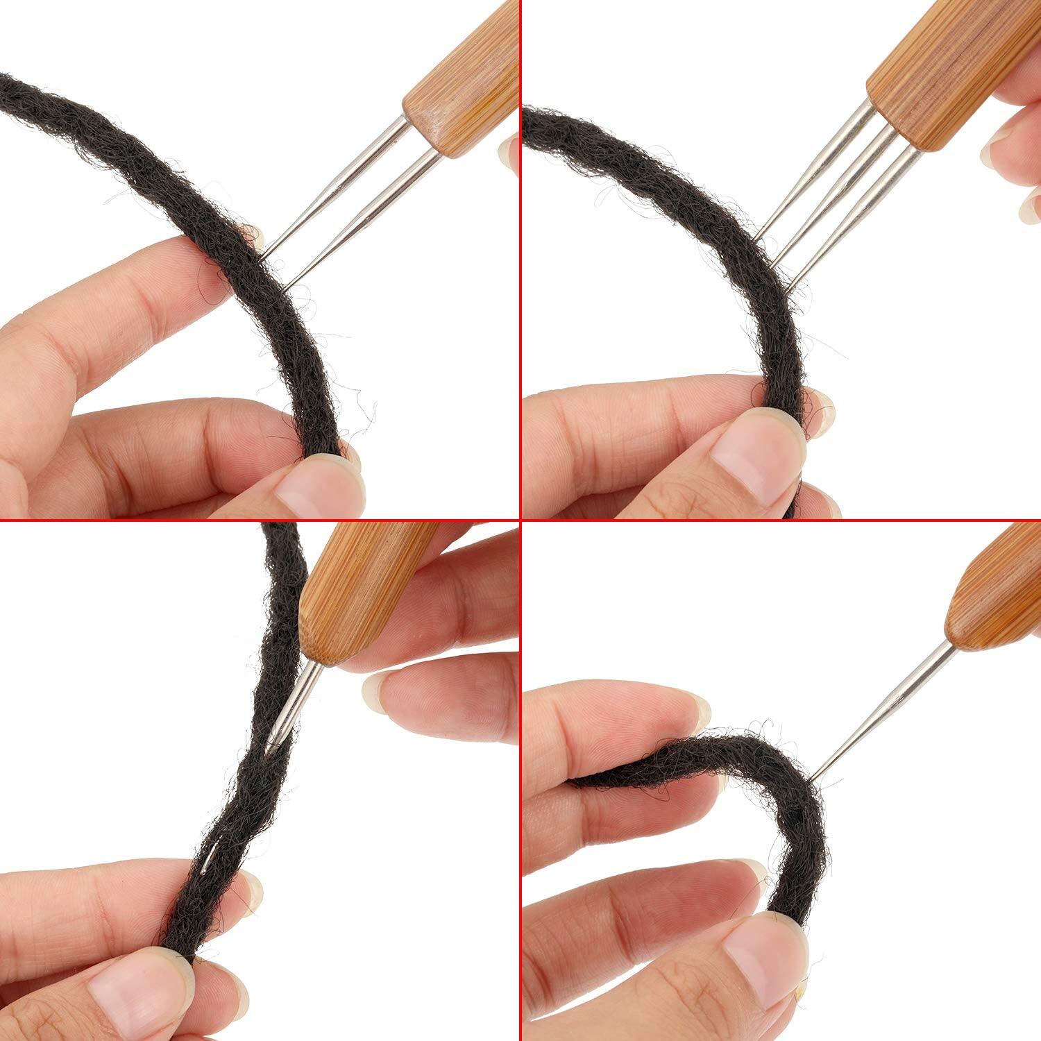 6 Locking Craft Including Weaving Braid Hair Tool Set Hook Dreadlock Crochet