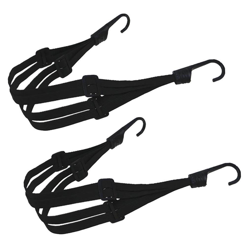 2Pcs Heavy Duty Bungee Cords with Hooks Adjustable Bicycle Straps Bike