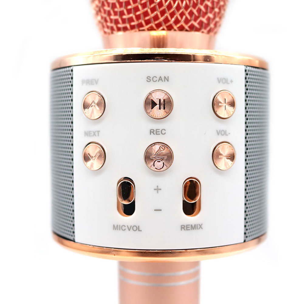 【CozyySpace】 WS858 Microphone Handheld Bluetooth Wireless Karaoke KTV Party Music Singing