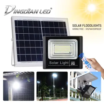 Dingdian Led Outdoor Solar Floodlight Remote Control 15w 25w Solar Floodlight Remote Control 15w 25w