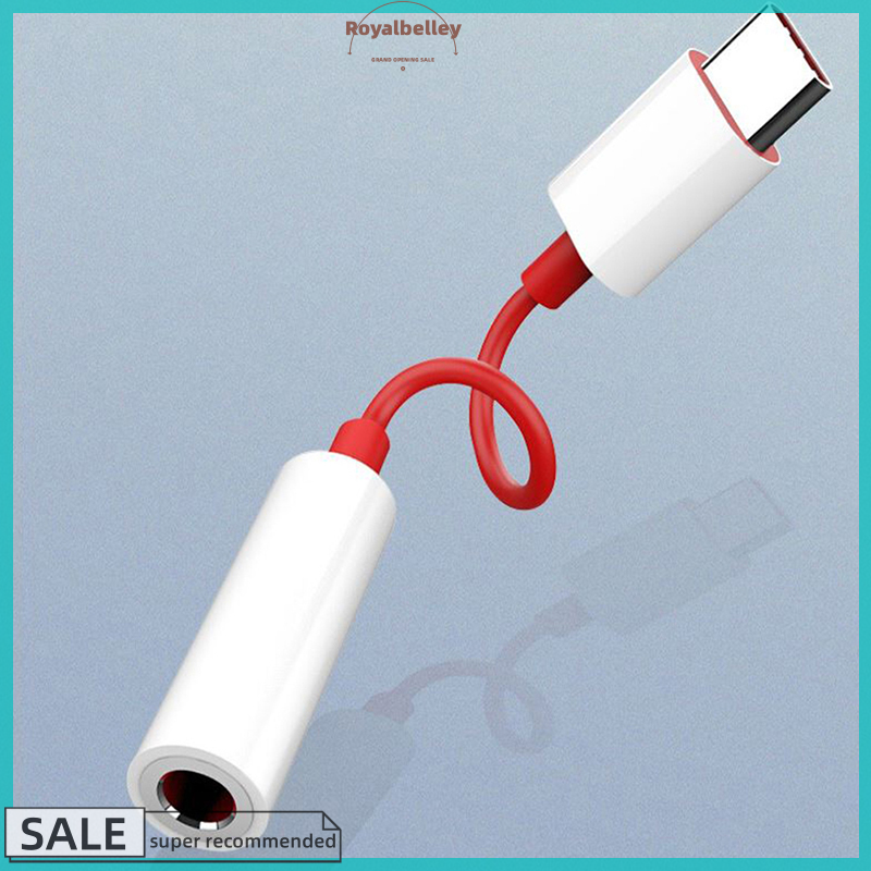 【ROYALBELLEY】 Type C To 3.5mm Headphone Jack Adapter Audio Aux Cable Phone Accessories