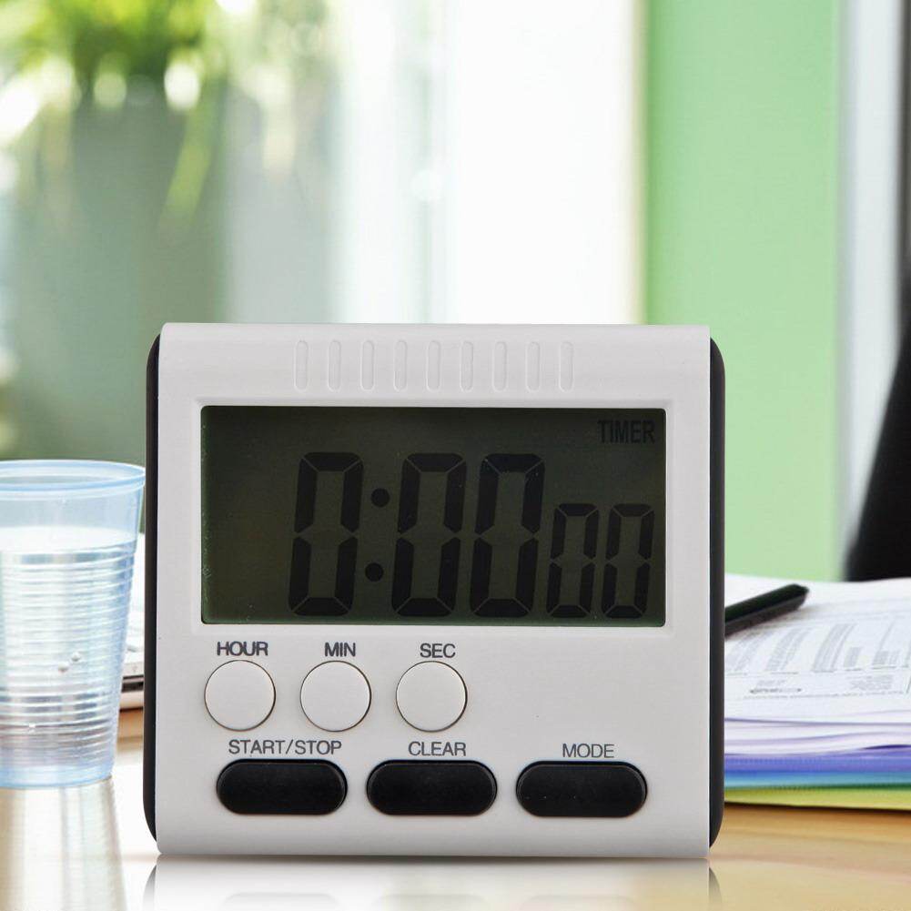 Magnetic Large LCD Digital Kitchen Timer Alarm Count Up Down Clock 24 Hours