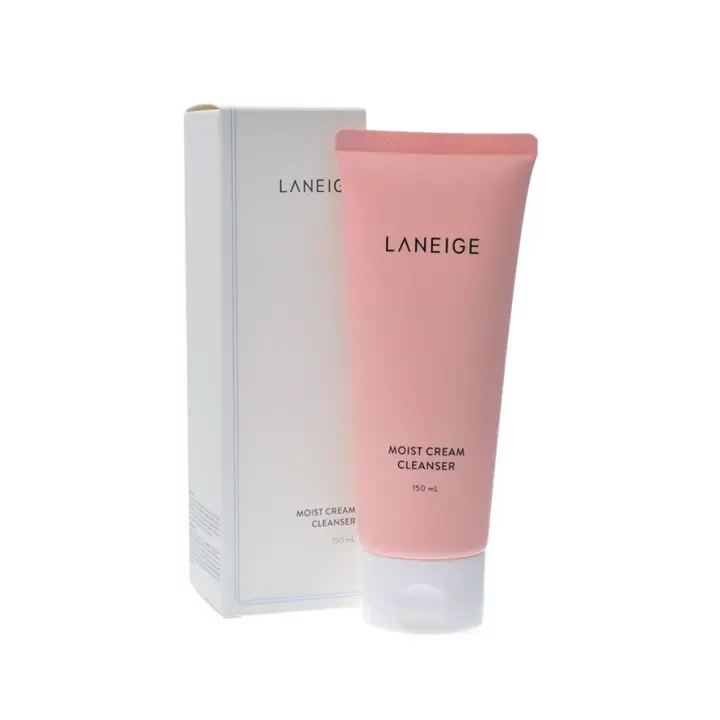 cara pakai laneige moist cream cleanser