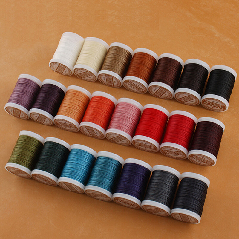 2021 Leather Craft Sewing Leather Round Wax Thread 0.6 mm Round Wax Thread