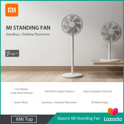 Xiaomi Mi Standing Fan Smart Floor Desktop Fan Portable House Air Conditioner Air Cooler 3 Wind Speed APP Remote Control For Home Office 220V
